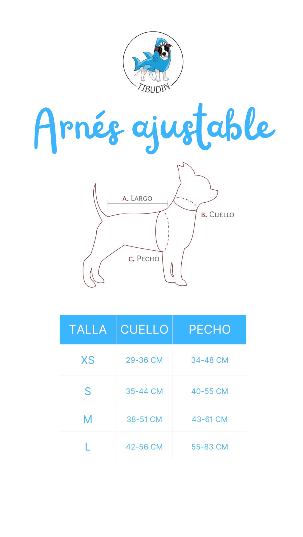 Arnés ajustable Boo